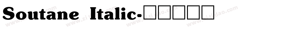 Soutane Italic字体转换